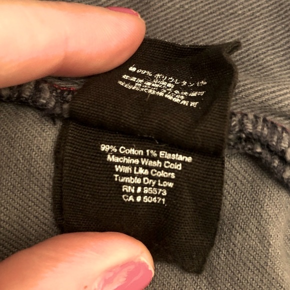 Paper Denim & Cloth Grey EUC Zippered Jeans 25 - Picture 6 of 12